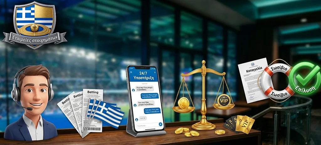Επίλυση αμφισβητήσεων και υποστήριξη παικτών από τις Εταιρείες στοιχημάτων